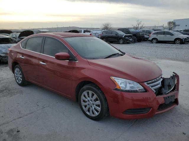 3N1AB7AP7EY330172 - 2014 NISSAN SENTRA S RED photo 4