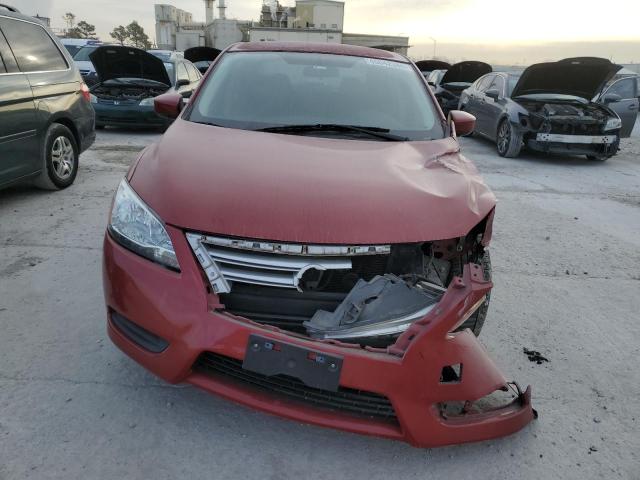 3N1AB7AP7EY330172 - 2014 NISSAN SENTRA S RED photo 5