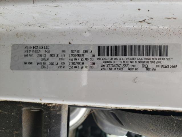 3C6TRVCG9GE127573 - 2016 RAM PROMASTER 2500 HIGH Weiß Foto 13