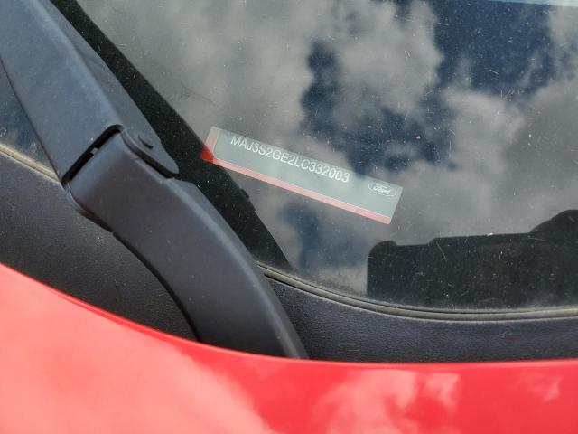 MAJ3S2GE2LC332003 - 2020 FORD ECOSPORT SE RED photo 12
