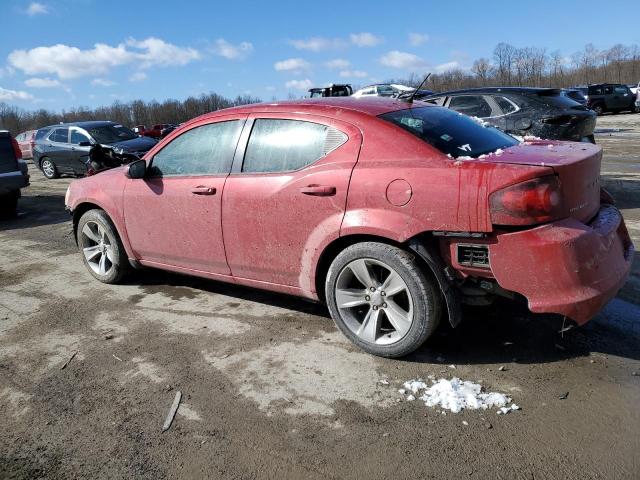 1C3CDZCB6DN679773 - 2013 DODGE AVENGER SXT RED photo 2