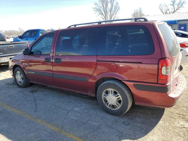 1GNDX03E03D198989 - 2003 CHEVROLET VENTURE RED photo 2