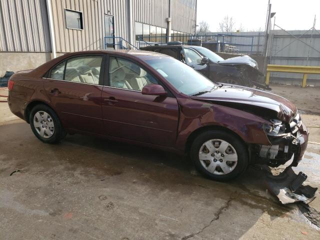 5NPET46C98H317148 - 2008 HYUNDAI SONATA GLS MAROON photo 4