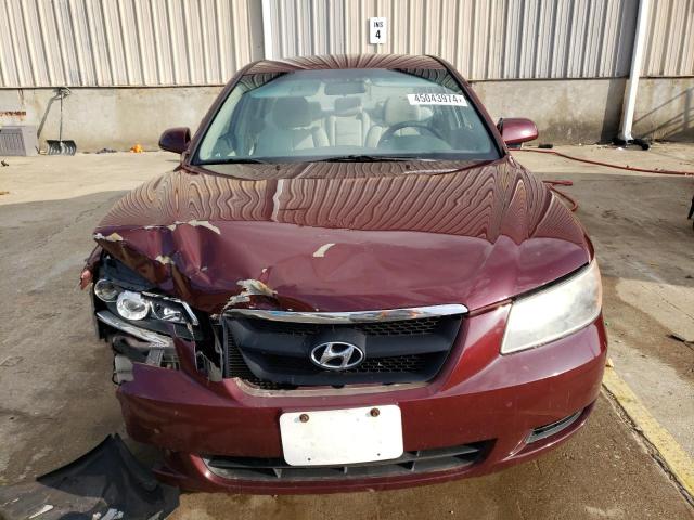 5NPET46C98H317148 - 2008 HYUNDAI SONATA GLS MAROON photo 5