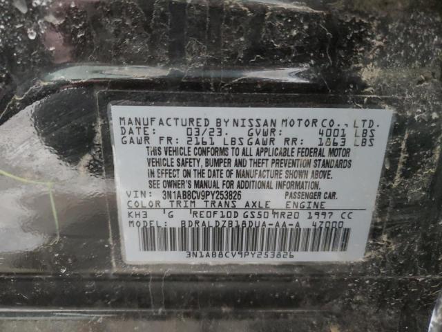 3N1AB8CV9PY253826 - 2023 NISSAN SENTRA SV BLACK photo 12