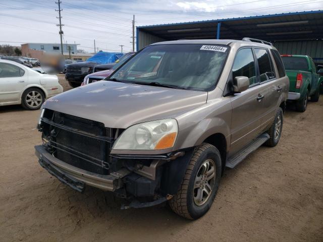 2HKYF18424H537914 - 2004 HONDA PILOT EX GOLD photo 1