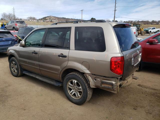 2HKYF18424H537914 - 2004 HONDA PILOT EX GOLD photo 2