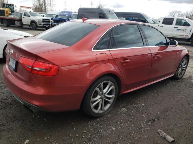 WAUBGAFL9EA109471 - 2014 AUDI S4 PREMIUM PLUS RED photo 3