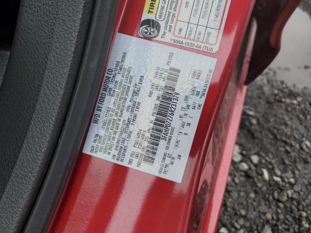 3FAHP07Z76R231379 - 2006 FORD FUSION SE RED photo 12