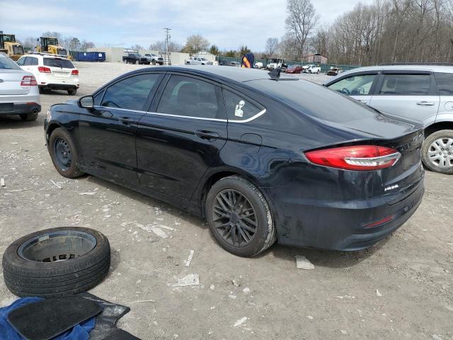 3FA6P0LU7KR146201 - 2019 FORD FUSION SE BLACK photo 2