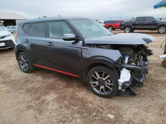 KNDJ53AF4M7750251 - 2021 KIA SOUL GT-LINE TURBO GRAY photo 4