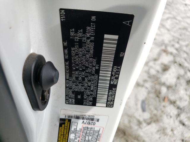 5TDZA23C15S252687 - 2005 TOYOTA SIENNA CE WHITE photo 13