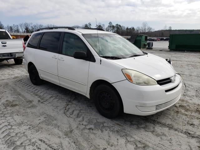 5TDZA23C15S252687 - 2005 TOYOTA SIENNA CE WHITE photo 4