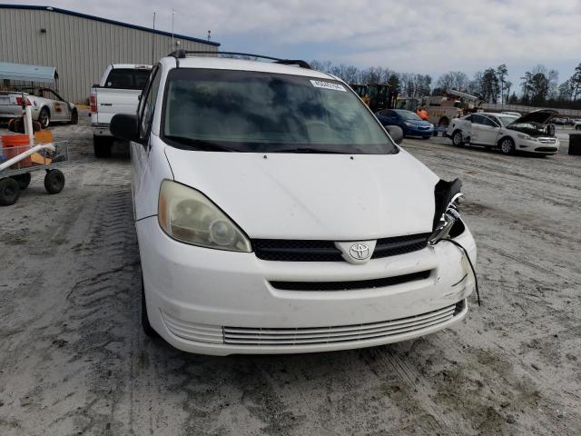 5TDZA23C15S252687 - 2005 TOYOTA SIENNA CE WHITE photo 5