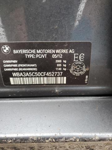 WBA3A5C50CF452737 - 2012 BMW 328 I GRAY photo 13