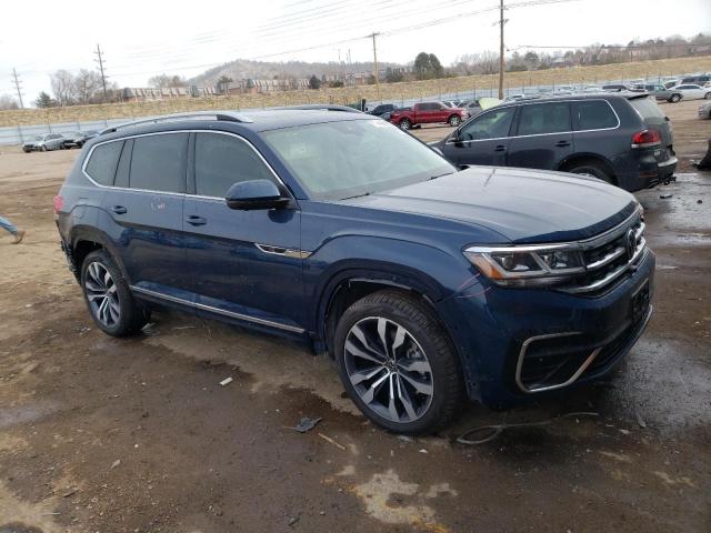 1V2FR2CA4NC532923 - 2022 VOLKSWAGEN ATLAS SEL PREMIUM R-LINE BLUE photo 4