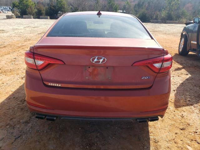 5NPE34AB4FH041148 - 2015 HYUNDAI SONATA SPORT ORANGE photo 6