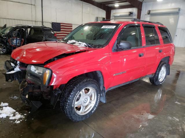 1GNDT13S822434645 - 2002 CHEVROLET TRAILBLAZE RED photo 1