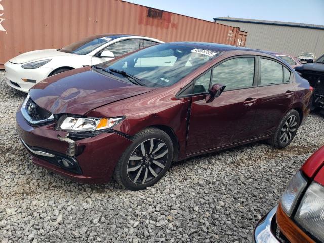 19XFB2F90FE034994 - 2015 HONDA CIVIC EXL RED photo 1