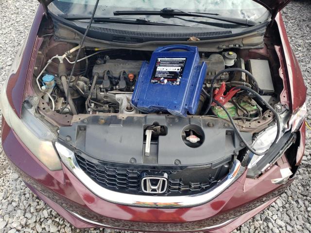 19XFB2F90FE034994 - 2015 HONDA CIVIC EXL RED photo 11