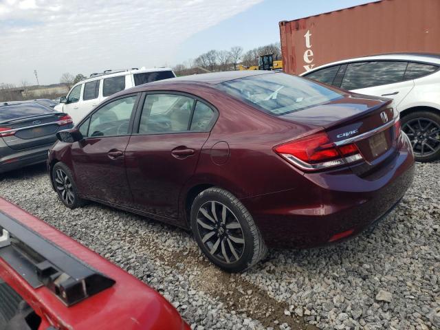 19XFB2F90FE034994 - 2015 HONDA CIVIC EXL RED photo 2