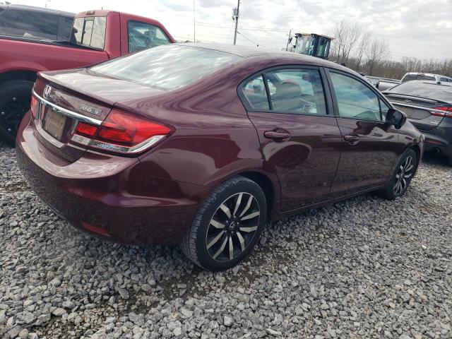 19XFB2F90FE034994 - 2015 HONDA CIVIC EXL RED photo 3
