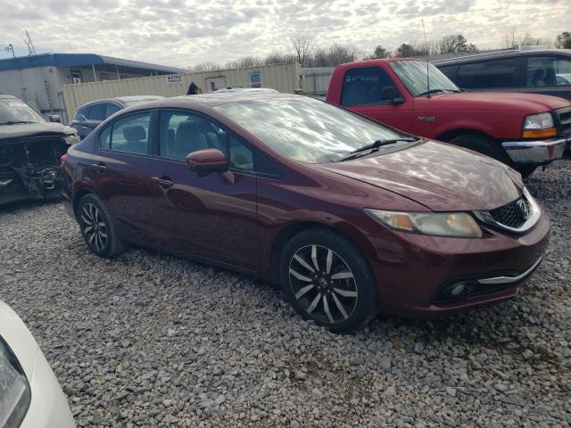 19XFB2F90FE034994 - 2015 HONDA CIVIC EXL RED photo 4