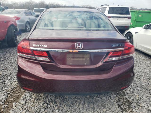 19XFB2F90FE034994 - 2015 HONDA CIVIC EXL RED photo 6