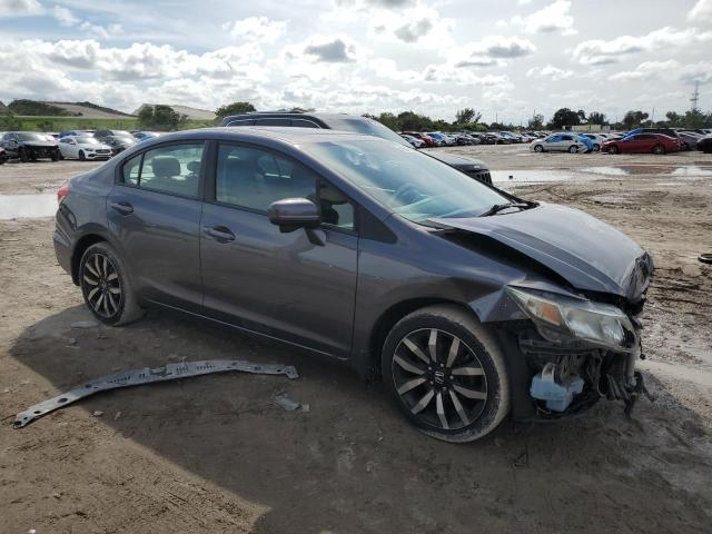 19XFB2F98FE220945 - 2015 HONDA CIVIC EXL გრაფიტი ფოტო 4