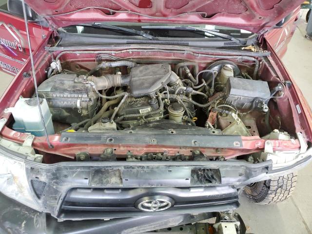 5TENX22N58Z494549 - 2008 TOYOTA TACOMA RED photo 11