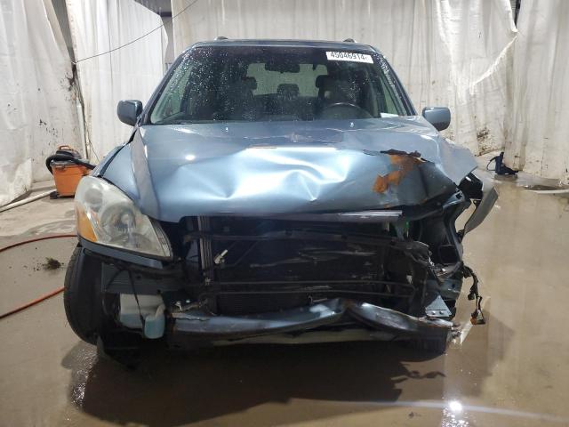 5FNYF18535B042873 - 2005 HONDA PILOT EXL BLUE photo 5