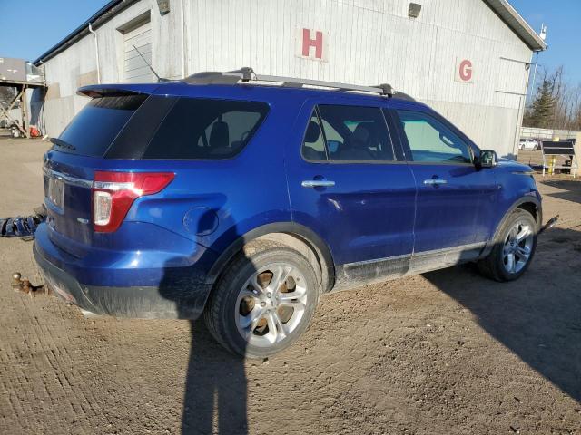 1FM5K8F83DGC24139 - 2013 FORD EXPLORER LIMITED BLUE photo 3