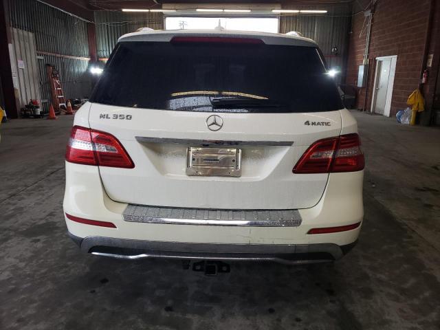 4JGDA5HB8CA032206 - 2012 MERCEDES-BENZ ML 350 4MATIC WHITE photo 6
