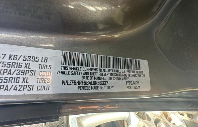 ZFBHRFBB4L6R56337 - 2020 RAM PROMASTER SLT Сұр фото 10