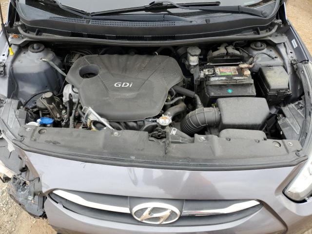 KMHCT5AE2FU208096 - 2015 HYUNDAI ACCENT GS GRAY photo 11