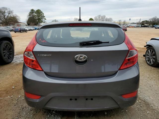 KMHCT5AE2FU208096 - 2015 HYUNDAI ACCENT GS GRAY photo 6