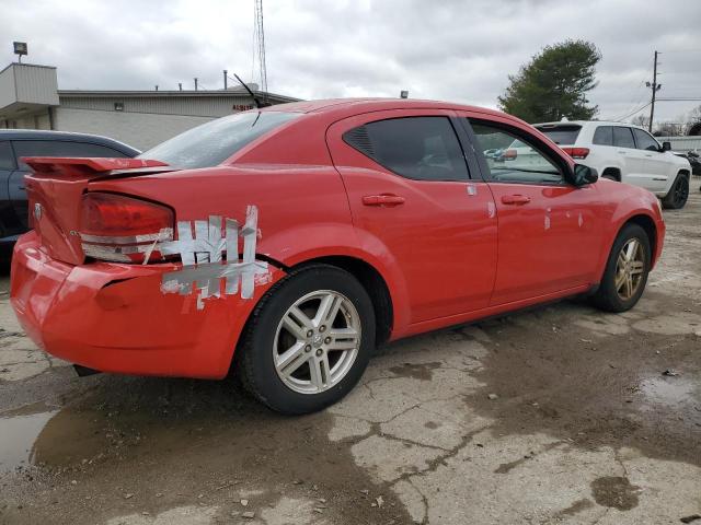 1B3LC56K78N296399 - 2008 DODGE AVENGER SXT RED photo 3