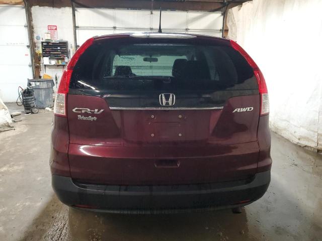 5J6RM4H54CL073324 - 2012 HONDA CR-V EX BURGUNDY photo 6