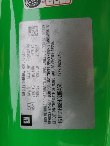 1G1FJ1R68H0205462 - 2017 CHEVROLET CAMARO ZL1 绿色 照片 13