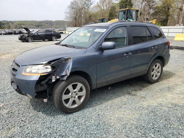 5NMSH73E29H234347 - 2009 HYUNDAI SANTA FE SE BLUE photo 1