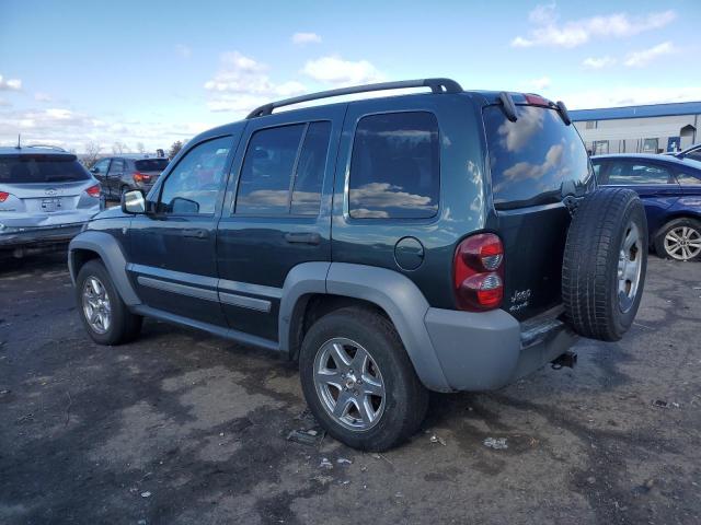 1J4GL48K95W639060 - 2005 JEEP LIBERTY SPORT GREEN photo 2