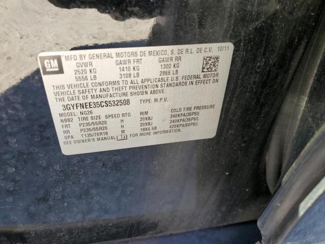 3GYFNEE35CS532508 - 2012 CADILLAC SRX PERFORMANCE COLLECTION Қара фото 13