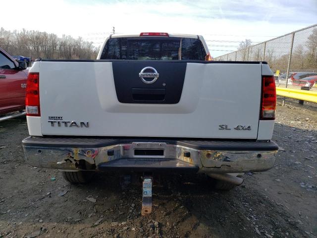 1N6AA0EC9BN323597 - 2011 NISSAN TITAN S WHITE photo 6