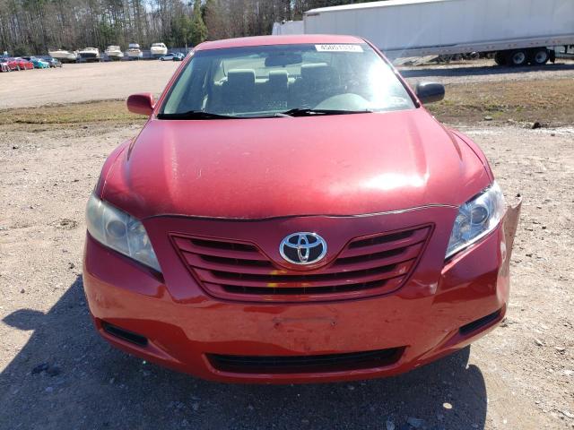 4T1BE46K57U166992 - 2007 TOYOTA CAMRY CE RED photo 5