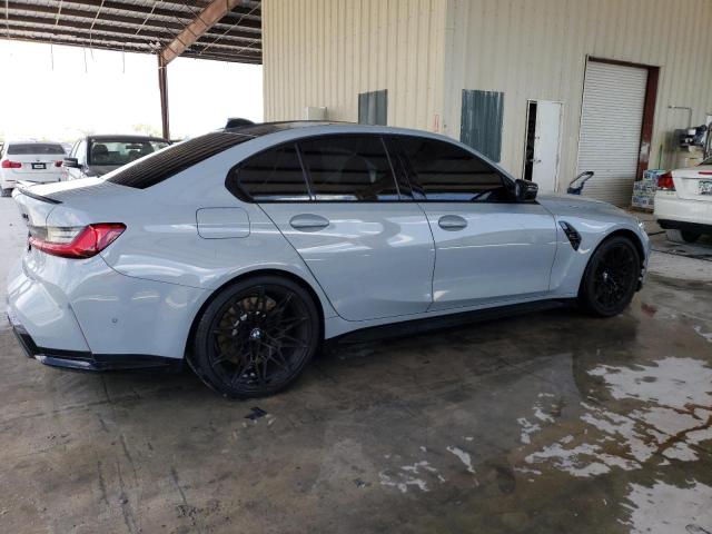 WBS33AY03MFL17488 - 2021 BMW M3 COMPETITION GRAY photo 3