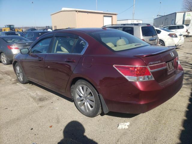 1HGCP2F89CA185733 - 2012 HONDA ACCORD EXL BURGUNDY photo 2