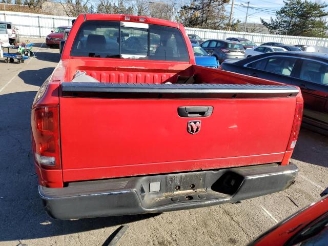 1D7HA16K16J107968 - 2006 DODGE RAM 1500 ST RED photo 6