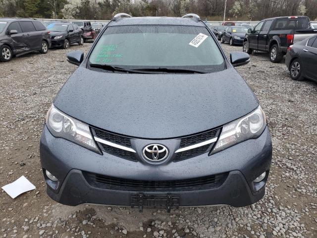 2T3YFREV0EW113850 - 2014 TOYOTA RAV4 LIMITED BLUE photo 5