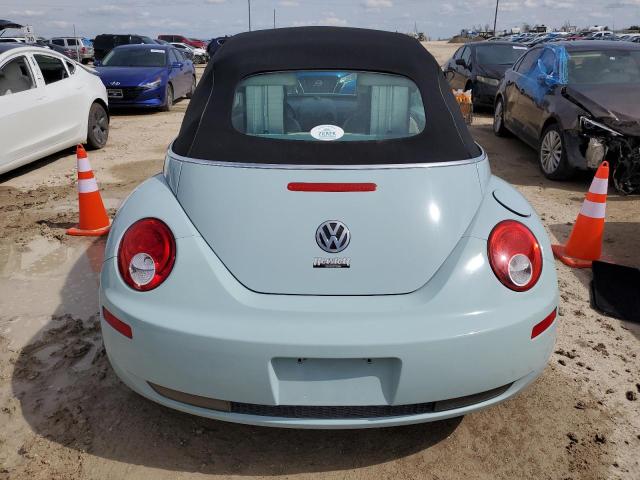 3VWRW3AL0AM010443 - 2010 VOLKSWAGEN NEW BEETLE BLUE photo 6