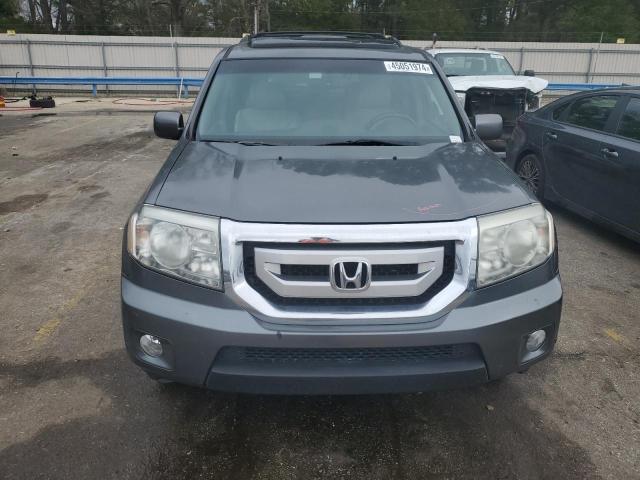 5FNYF3H91BB042252 - 2011 HONDA PILOT TOURING GRAY photo 5